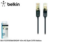 Belkin 4.5MT BLK-F2CP009eb15KSAP 4.5m AG Siyah CAT6 Kablosu